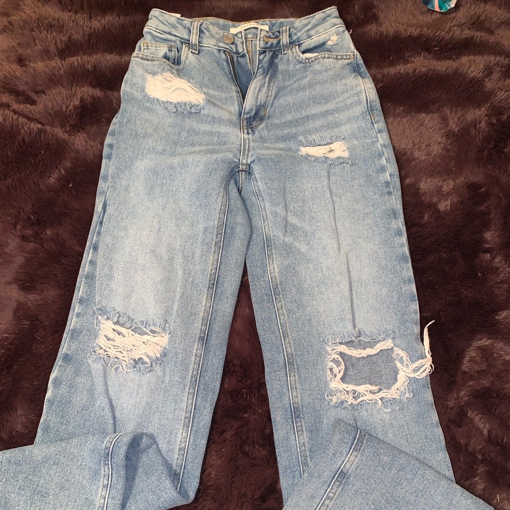 PACSUN 90’s Ripped Boyfriend Jeans